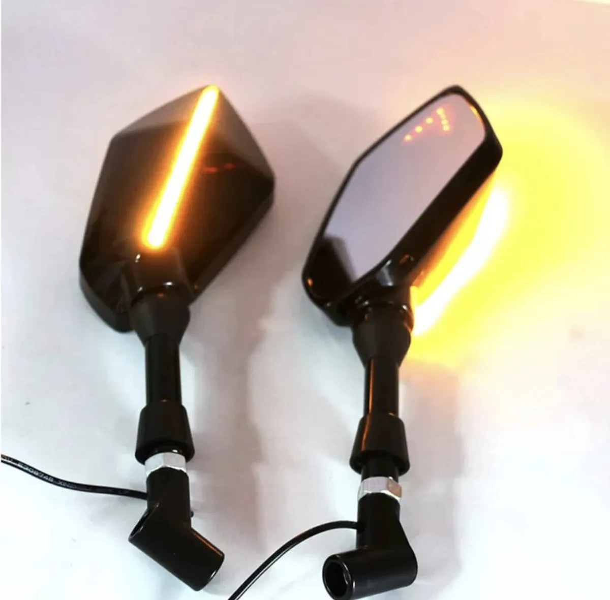 Espejos Con Direccional Secuencial Motos Naked Universales - Imagen 2