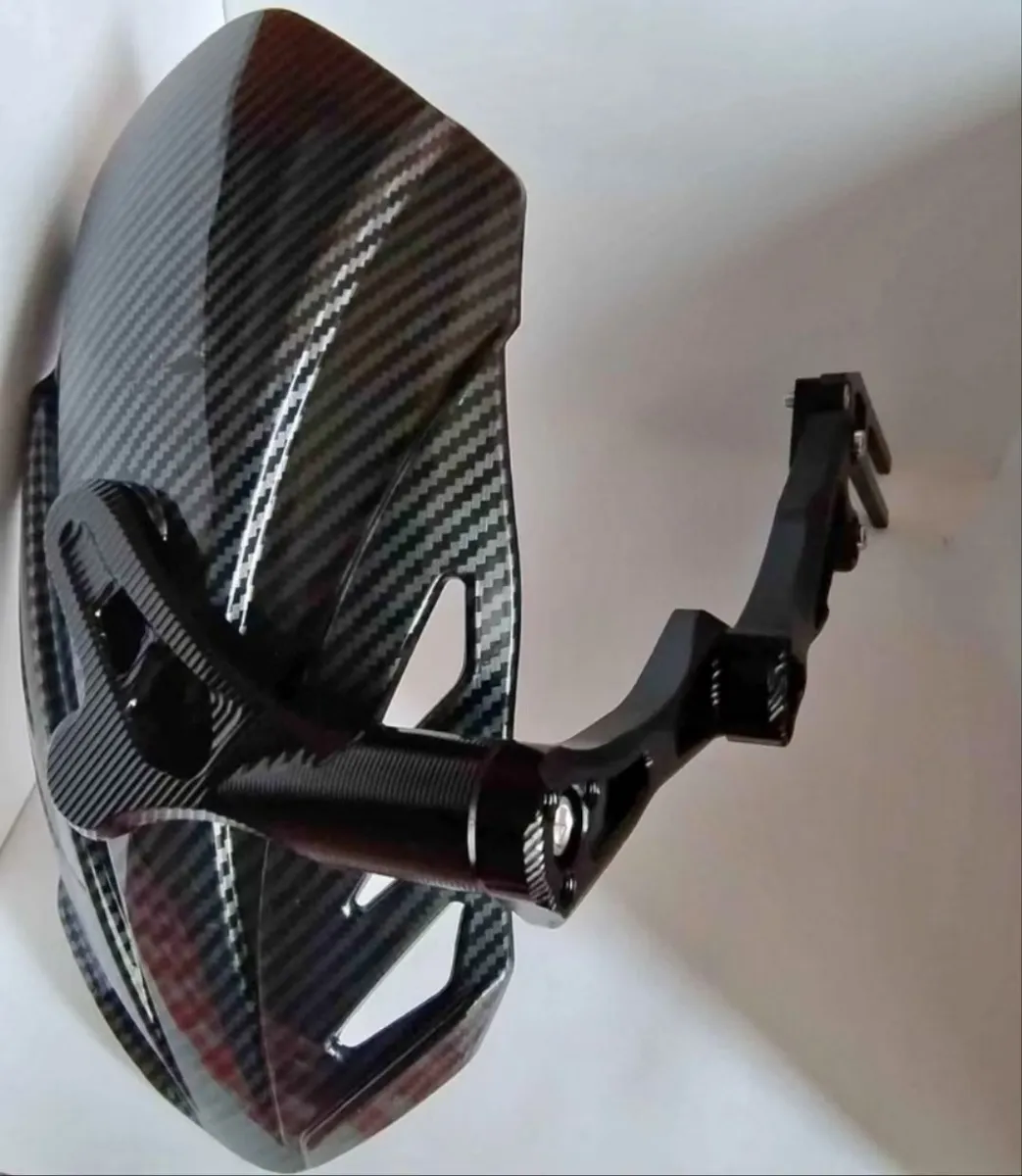 Mono Brazo Guardabarro Trasero Universal Tipo Fibra Carbono - Imagen 2