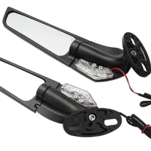 Espejos Retrovisor Alerón Direccionales Led Moto Carenada