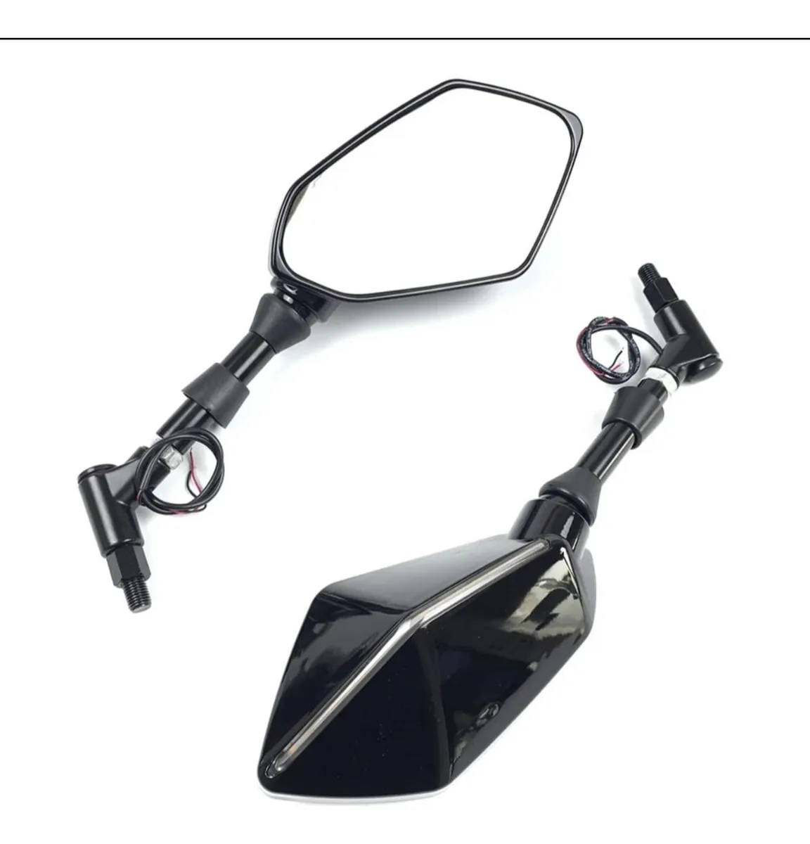 Espejos Con Direccional Secuencial Motos Naked Universales - Imagen 3
