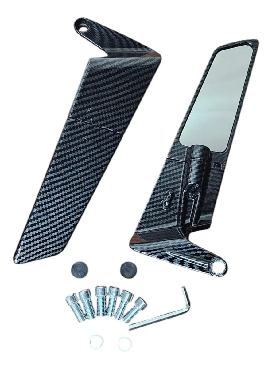 Espejos Aleron Naked Carbono Luna Grande