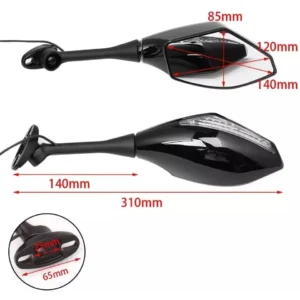 Espejos Con Direccionales Motos Carenadas Lujo Ninja Cbr Rs