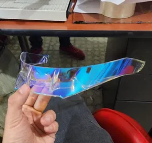 Alerón Spoiler Agv Pista Corsa Azul Translucido