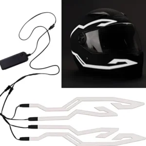 Luz Led Casco Motocicleta 4 Tiras Luces
