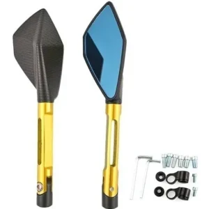 Espejos Rizoma 5 Puntas Grande Vidrio Claro Universales Lujo