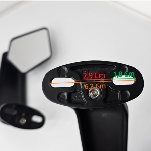 Espejos Aleron Carenada Stealth Max Negro Universal Lujo